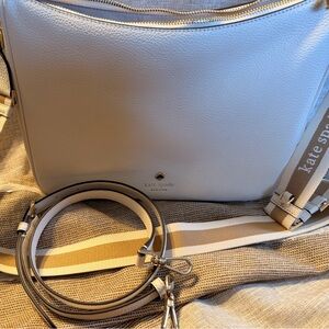 Kate Spade Off-White Leather Shoulder Bag